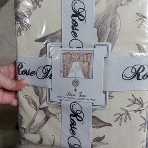 Rose Tree Bird of Paradise One Piece Tailored Valance 80"x17" 1 PC ONLY